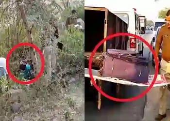 Dead body found in a suitcase