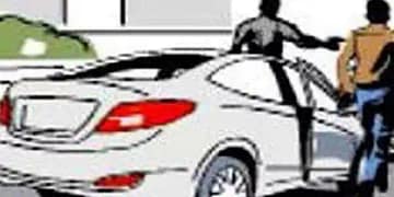 Car robbed at gun point