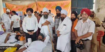 रक्तदान व स्वास्थ्य जांच शिविर