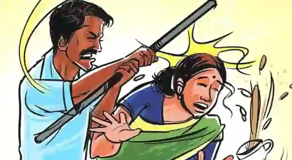 husband thrashed the wife