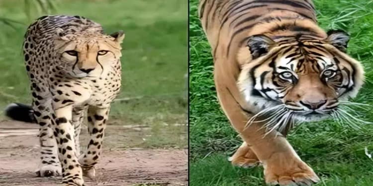 Tiger in Mohali City