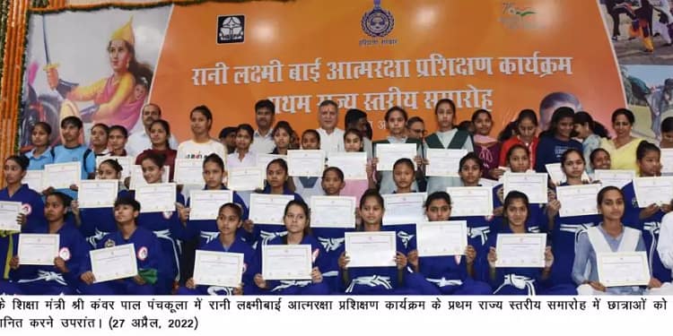 Education Minister honored the girl students